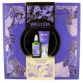 Weleda Coffret Noël Corps Lavande 2025 – Huile relaxante 100 ml et crème de douche 200 ml