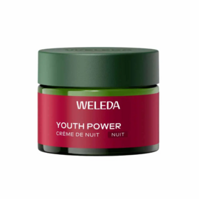 Weleda Grenade crème de nuit anti-rides youth power 40 ml – soin raffermissant aux peptides de maca