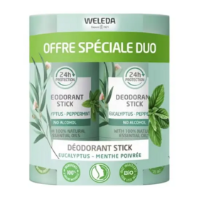 Weleda Déodorant Stick Sensitive Lot de 2 x 50 g — protection naturelle peaux sensibles