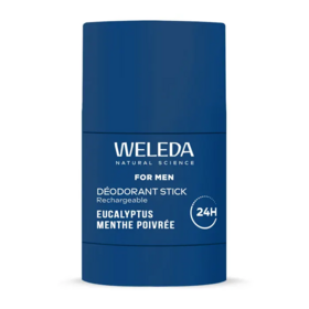 Weleda déodorant stick rechargeable for men 50 g – déodorant naturel fraîcheur 24h