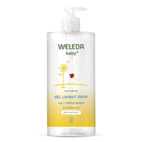 Weleda Bébé et Enfant Gel Lavant Doux 2 en 1 750 ml – gel lavant doux corps et cheveux