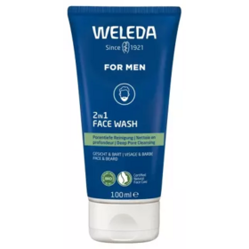 Weleda Gel nettoyant visage & barbe 2 en 1 100 ml – gel nettoyant visage homme