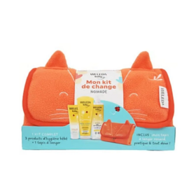 Weleda Mon kit de change nomade kit 3 soins et tapis à langer – soins au calendula bio pour bébé