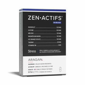 ZenActifs Stress Aragan 30 gélules – Gestion du stress, équilibre nerveux et vitalité