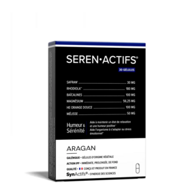 SerenActifs Humeur & sérénité Aragan 30 gélules – Stress, équilibre émotionnel et bien-être mental