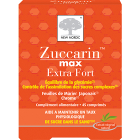 ZUCCARIN - Max - Glycémie & Sucre Extra Fort - 45 comprimés