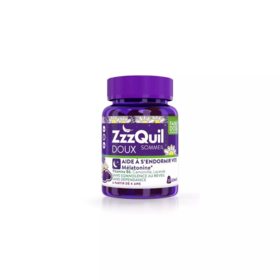 ZzzQuil Doux sommeil fruits des bois 30 gommes – aide à l’endormissement naturel, mélatonine et plantes, sans somnolence