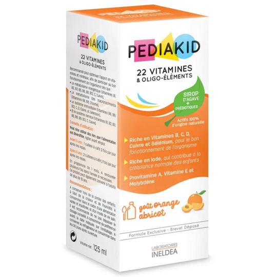 Pediakid 22 Vitamines et Oligo-Eléments Sirop 125 ml