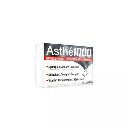 Les 3 Chênes Asthé 1000 – 10 sachets anti-fatigue physique et mentale