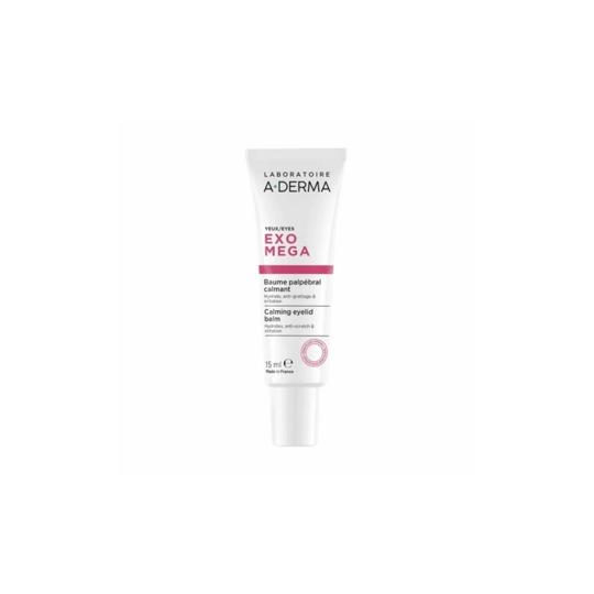 A-Derma Exomega Palpébral Calmant 15 ml — soin apaisant contour des yeux et paupières irritées peaux atopiques