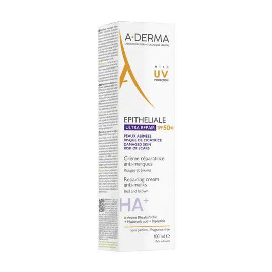 A-Derma Epitheliale A.H Crème Réparatrice Anti-Marques Ultra Repair SPF50+ 100 ml