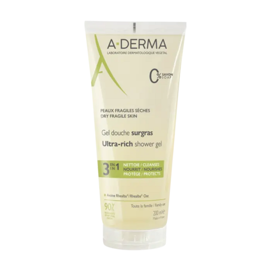 A-Derma Gel Douche Surgras 200 ml
