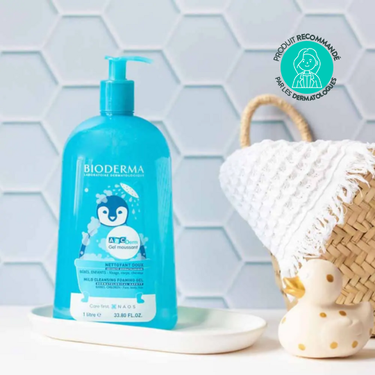 Bioderma ABCDerm Gel Moussant Nettoyant Doux 1 Litre