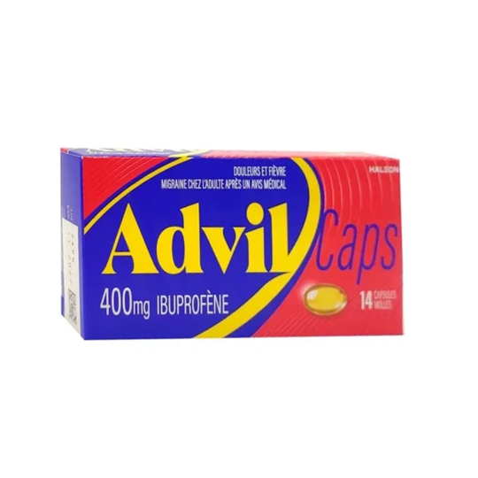 AdvilCaps 400 mg 14 capsules molles – Médicament contre douleurs et fièvre
