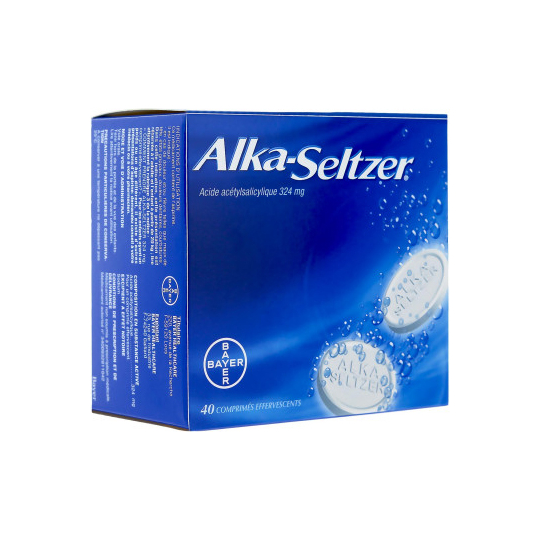 ALKA-SELTZER - Douleurs & Fièvre 324 mg - 40 comprimés