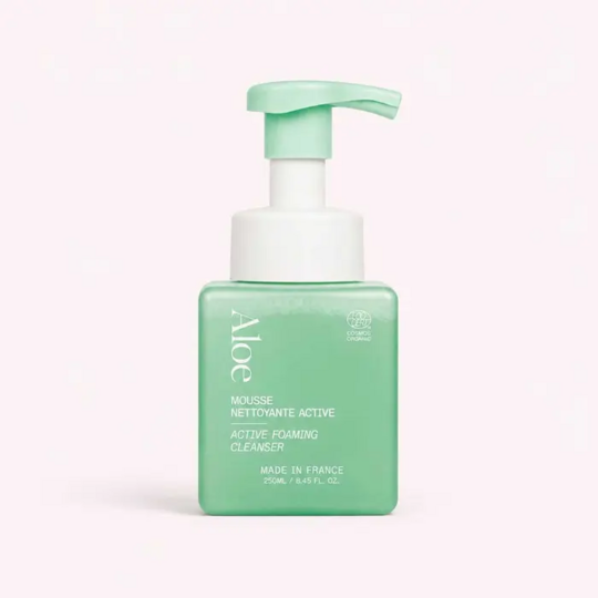 Aloe Paris mousse nettoyante active 250 ml — nettoyant visage bio peaux sensibles