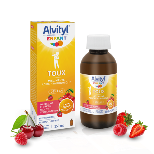 Alvityl Enfant Toux Sèche Sirop 150 ml - Toux sèche et grasse dès 1 an