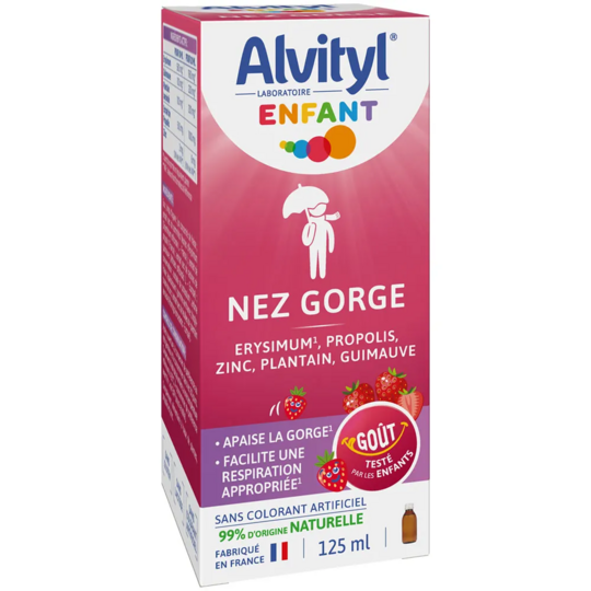 Alvityl Enfant Nez et Gorge Sirop 125 ml - Dès 3 ans