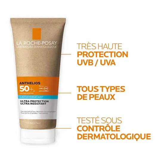 La Roche-Posay Anthelios SPF50+ Lait Hydratant Ultra Résistant 75ml