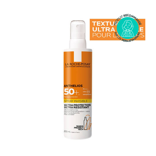 La Roche-Posay Anthelios DUO Spray protection solaire corps SPF50+ 200 ml et Après-soleil Post-UV Exposure Offert