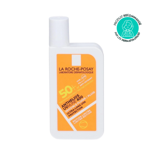 La Roche-Posay Anthelios UVmune 400 Fluide Invisible SPF50+ Édition Limitée – 50 ml, protection solaire visage pour le sport