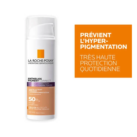 La Roche-Posay Anthelios Pigment Correct Crème SPF50+ Teintée Foncée 50ml