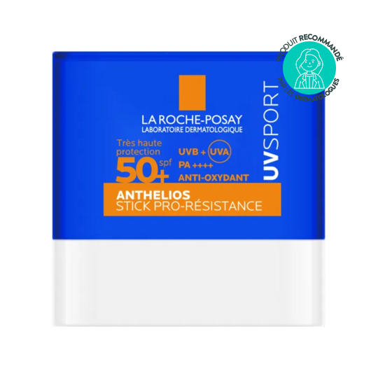 La Roche-Posay Anthelios UVSport stick SPF50+ 10 g — stick solaire pro-résistance activités intenses tous types de peaux