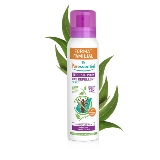 Puressentiel Anti-Poux Spray Répulsif Poux 200 mL