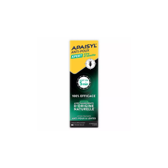 Apaisyl Xpert Cire d'abeille 200 ml — lotion traitante radicale anti-poux et lentes