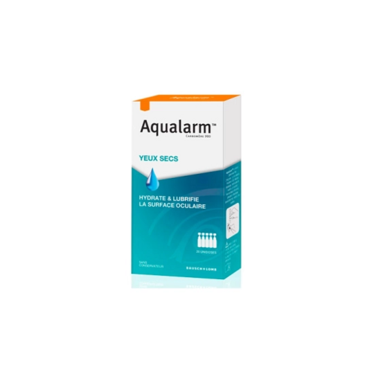 Bausch & Lomb Aqualarm yeux secs Collyre Hydrate & Lubrifie la Surface Oculaire 30 Unidoses
