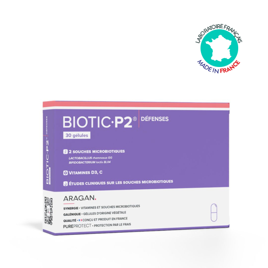 Biotic P2 Défenses Aragan 30 gélules – Probiotiques & immunité