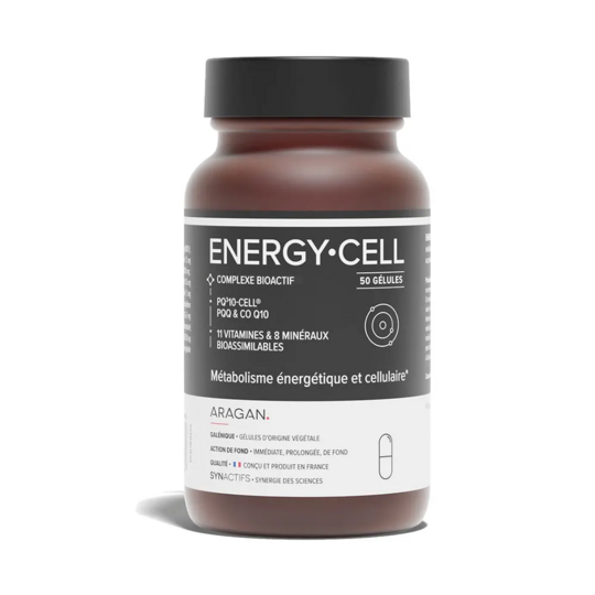 Aragan Synactifs Energycell Tonus et Vitalité 50 gélules – Énergie cellulaire, anti-fatigue & performance mentale