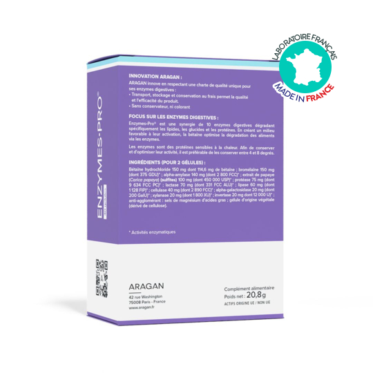 Aragan PureProtect Enzymes Pro Digestion 40 gélules
