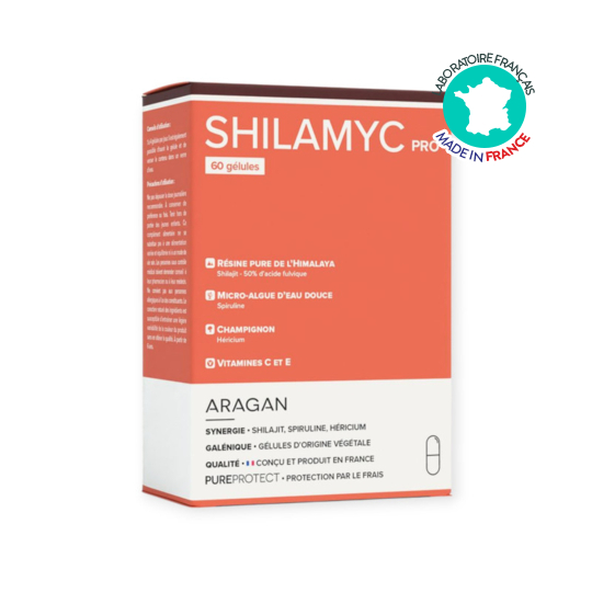 Aragan Shilamyc Pro résine pure vitalité immunité 60 gélules