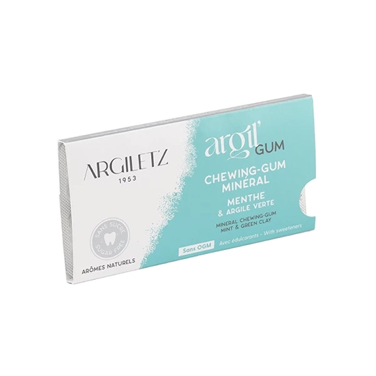 Argiletz Chewing Gum à l'argile verte Menthe 12 Chewing Gum