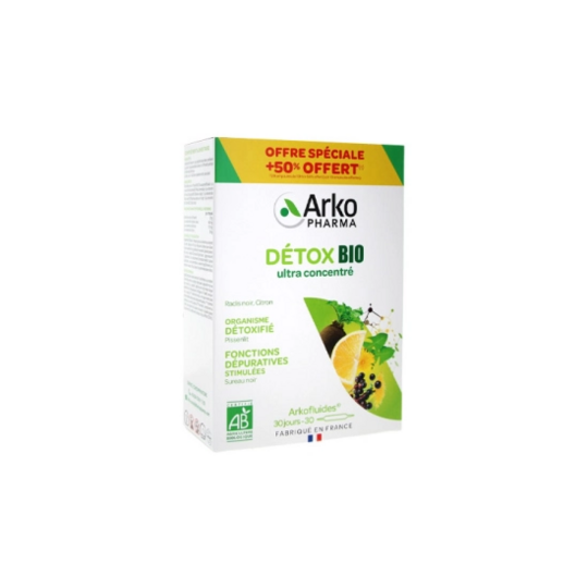 Arkopharma Arkofluides Détox Bio 30 ampoules