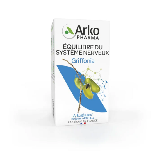 Arkopharma  Arkogélules Griffonia - Équilibre émotionnel & sommeil réparateur 40 gélules
