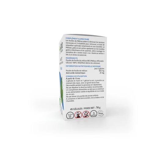 Arkopharma Arkogélules Mélisse - Apaise le stress & favorise la digestion 45 gélules