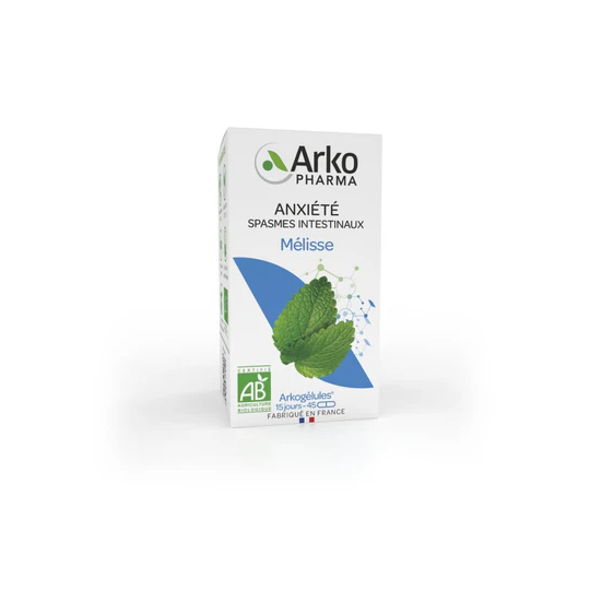 Arkopharma Arkogélules Mélisse - Apaise le stress & favorise la digestion 45 gélules