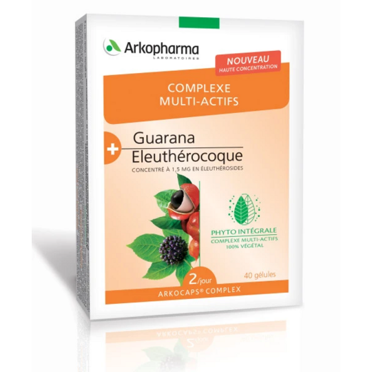 Arkocaps Complex Guarana Eleuthérocoque 40 gélules