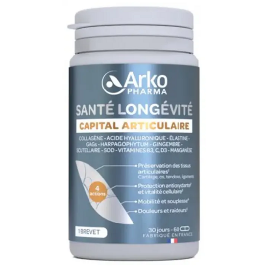 Arkopharma Santé longévité articulaire 60 gélules — confort mobilité souplesse