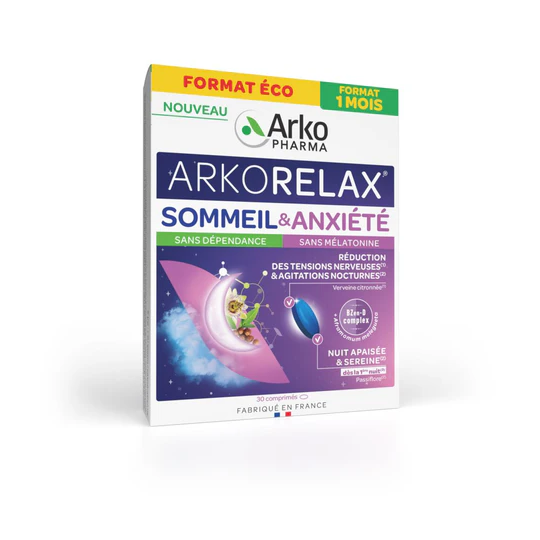 Arkopharma Arkorelax Sommeil et Anxiété 30 comprimés
