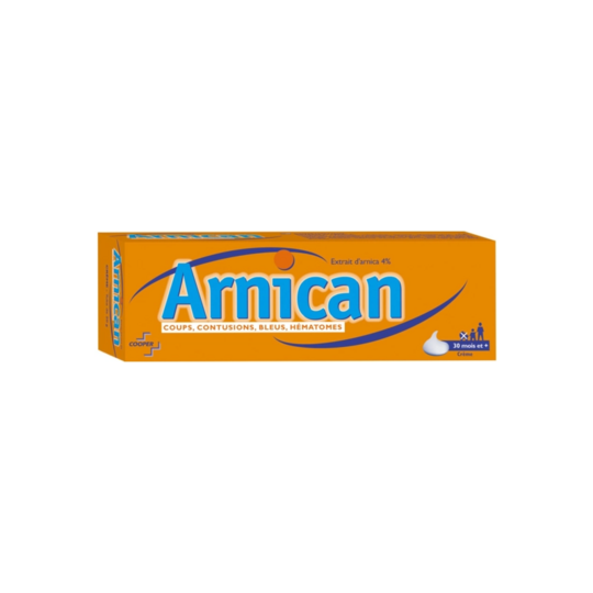 Arnican Crème 4 % Ecchymoses 50 g – Médicament Cooper contre coups et bleus
