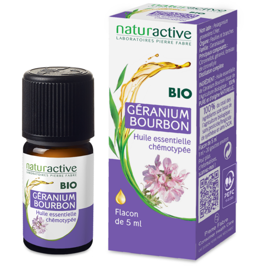 AROMATHERAPIE - Huile Essentielle Géranium Bourbon Bio - 5 ml