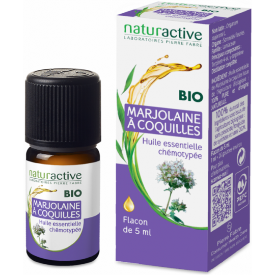 AROMATHERAPIE - Huile Essentielle Marjolaine à Coquilles Bio - 5 ml