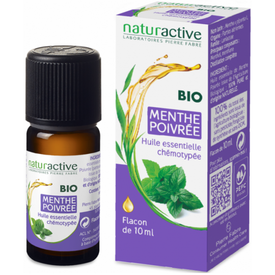 AROMATHERAPIE - Huile Essentielle Menthe Poivrée Bio - 10 ml