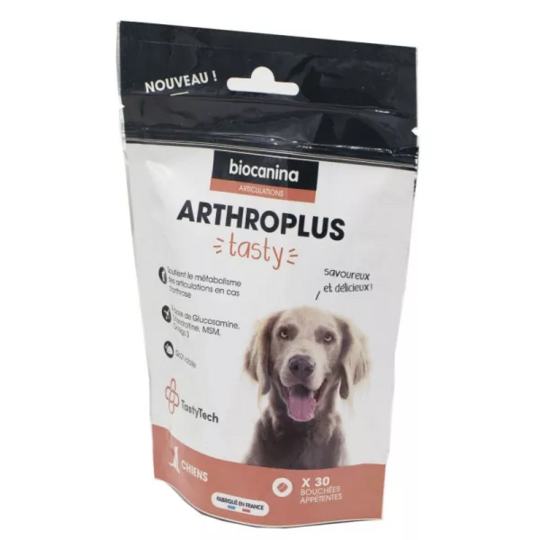 Biocanina Articulations Arthroplus Tasty Chiens 30 bouchées appétentes – Confort articulaire