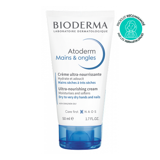 Bioderma Atoderm Crème Ultra-Nourrissante Mains & Ongles Lot de 2 x 50 ml