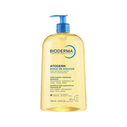 Bioderma Atoderm Huile de Douche Peaux Très Sèches 1 L