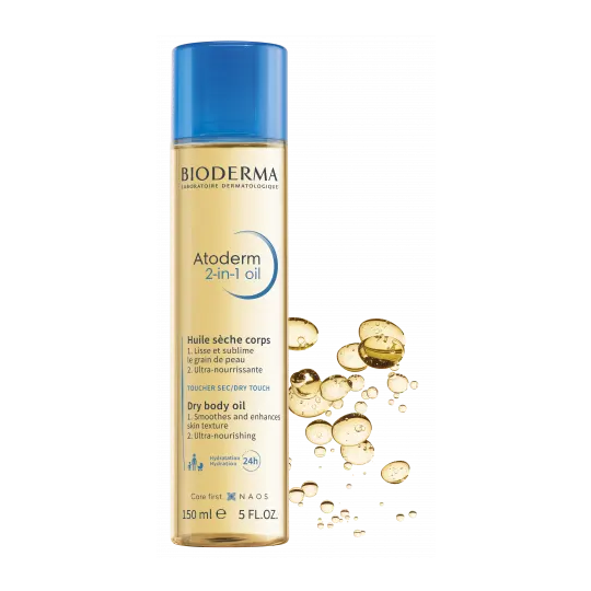 Bioderma Atoderm Huile sèche corps 2-en-1 150ml